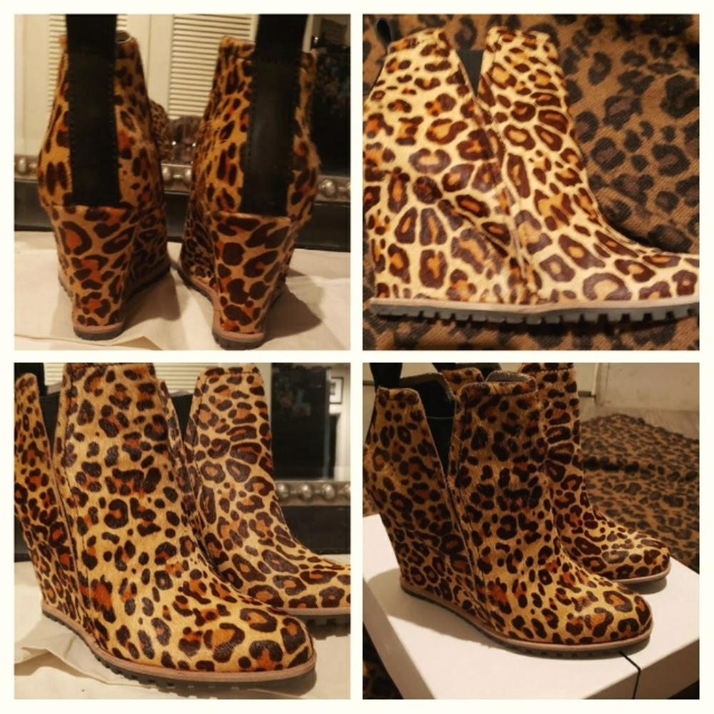 Dolce Vita Leopard Print Furry size 7.5.